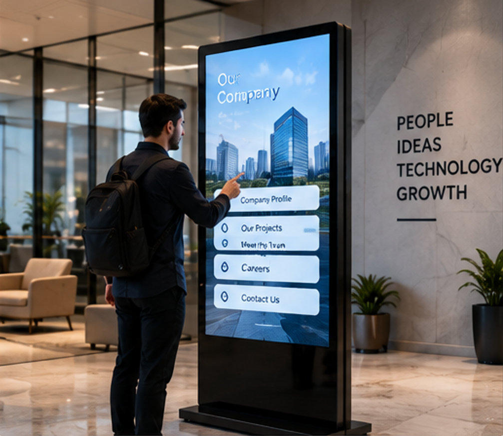 LUMAX Digital Touch Standee solution