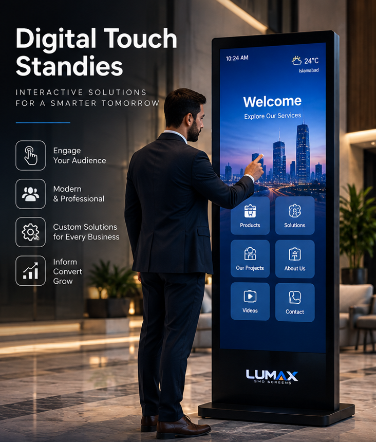 Digital Touch Standee display