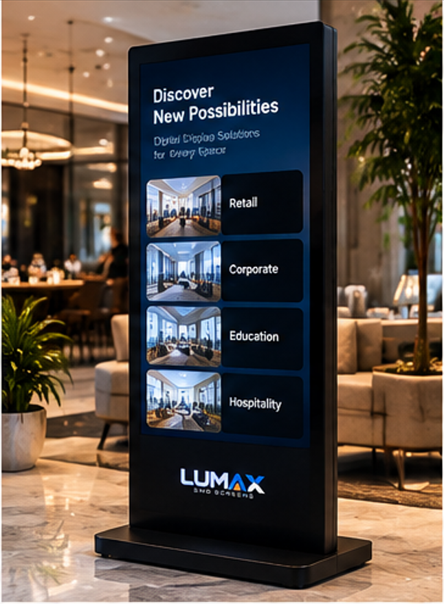 Large format Digital Touch Standee display