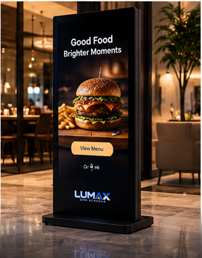 Digital Touch Standee for restaurant