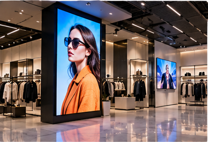 Indoor LED display for shopping mall