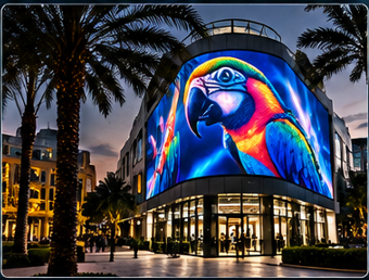 Creative outdoor LED display