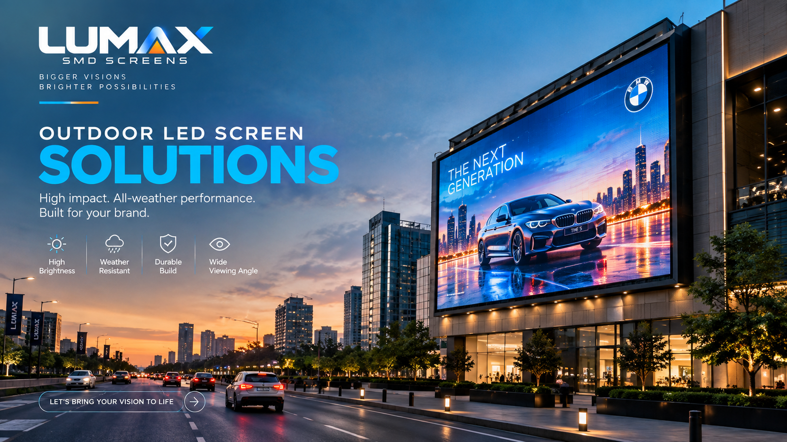 Outdoor SMD screen advertising solution