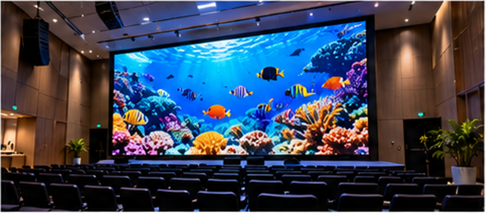 P1.5 indoor SMD screen installation in cinema