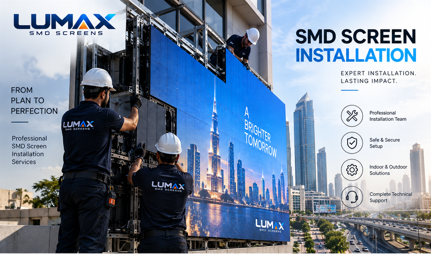 Professional SMD screen installation service in Pakistan