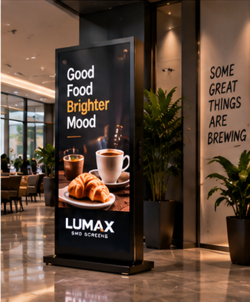 Digital standee for retail advertising