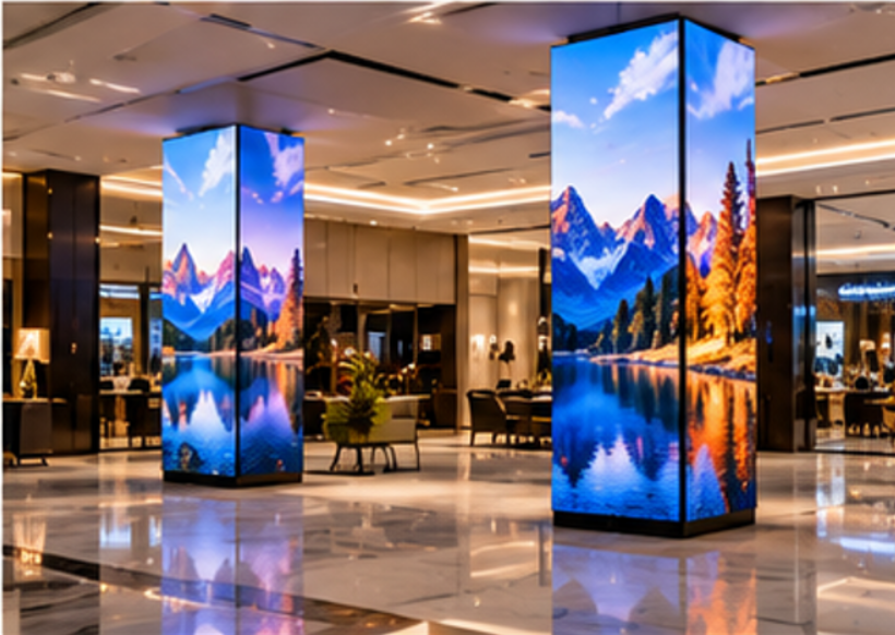 Customized indoor SMD screen installed in a mall in Gujrat