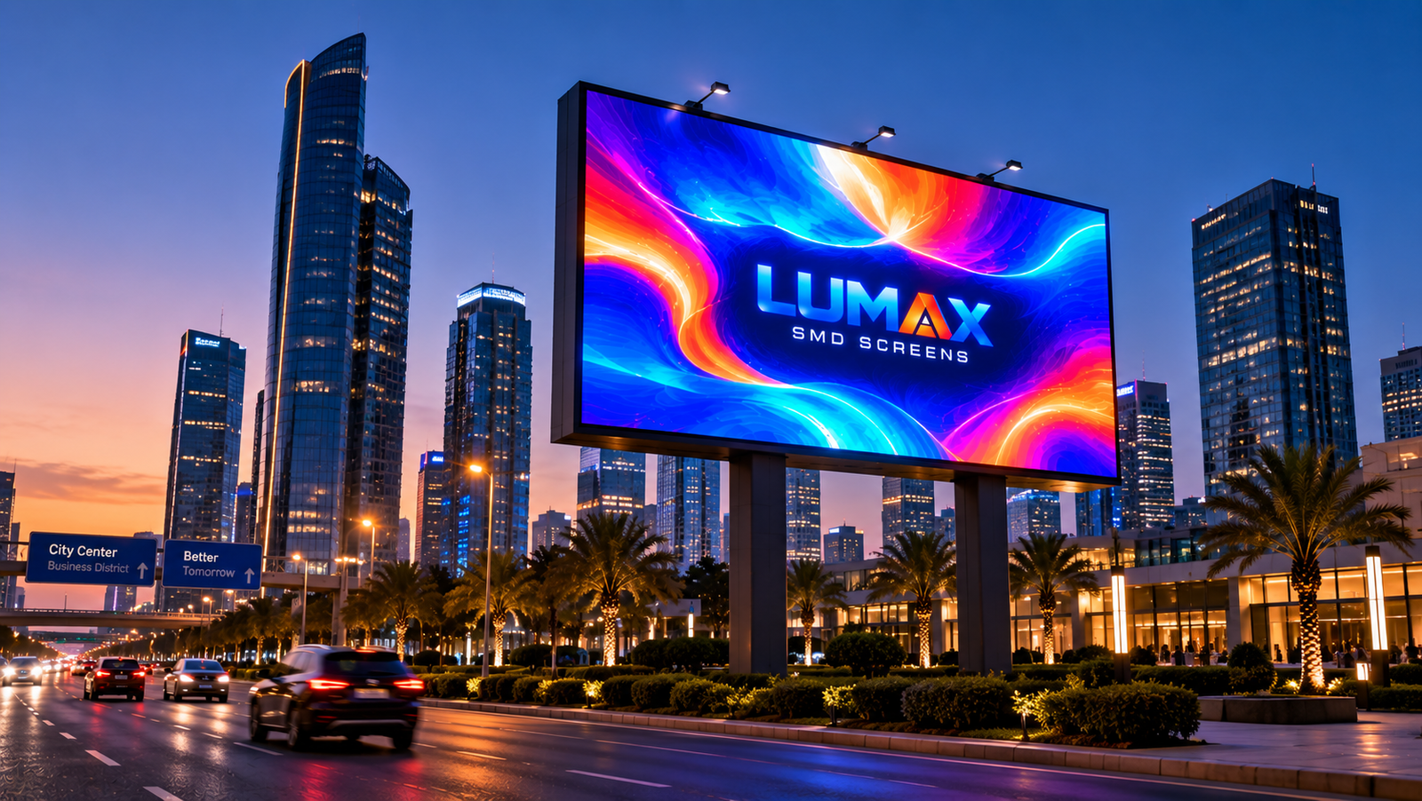 Outdoor SMD screens for advertising and commercial displays