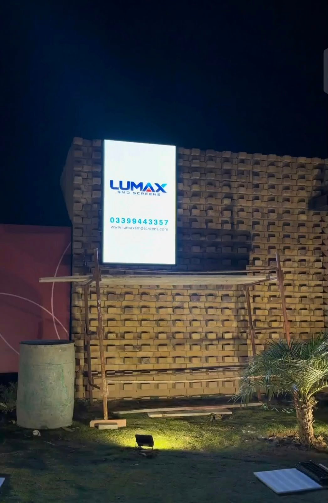 Final completed Doha Heights Faisal Hills P3 outdoor SMD screen installed by Lumax